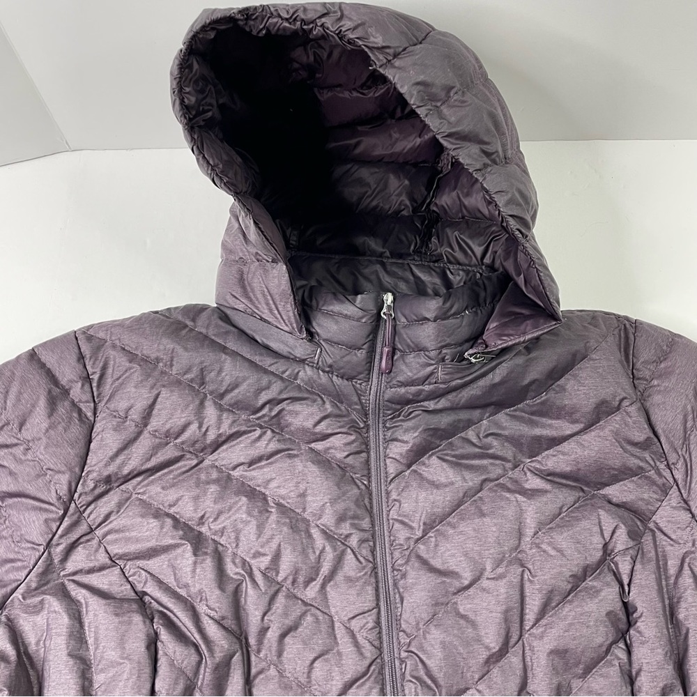 Purple Hooded Puffer Jacket - Picture 3 of 7